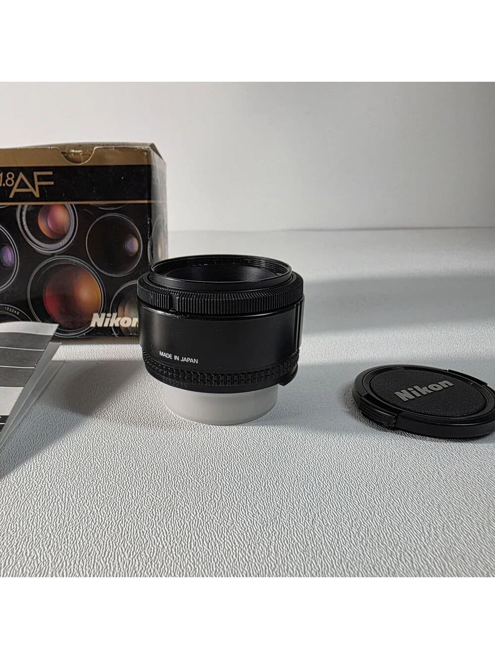 Nikon Nikkor AF 50mm f1.8 SLR DSLR Camera Lens W/Box & Manual